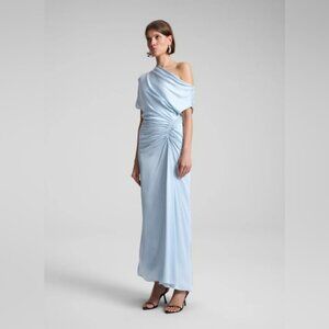 A.L.C $595 Penny Satin Maxi Dress in Cascade